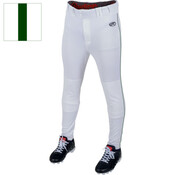 Rawlings Plated Piped Pro Taper Fit Pant, White/Dark Green