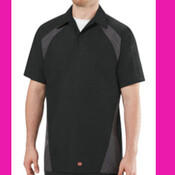 Red Kap - Short Sleeve Diamond Plate Shop Shirt 