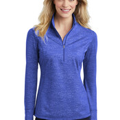 Sport-Tek ® Ladies Sport-Wick ® Stretch Reflective Heather 1/2-Zip Pullover