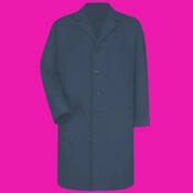 Unisex Extended Sizes Button Front Lab Coat