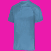 Youth Attain Wicking Two-Button Baseball Jersey