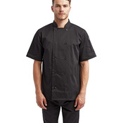 Unisex Short Sleeve Recycled Chef Coat