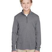 Youth Zone Sonic Heather Performance Quarter-Zip Pullover