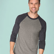 Unisex Tri-Blend Three-Quarter Sleeve Baseball Raglan Tee