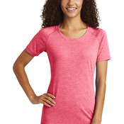 ® Ladies PosiCharge ® Tri Blend Wicking Scoop Neck Raglan Tee