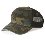 Camo Washed Trucker Cap