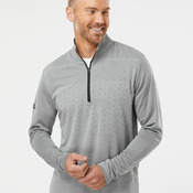 Men's Ultimate365 Heather Block Print Quarter-Zip Pullover